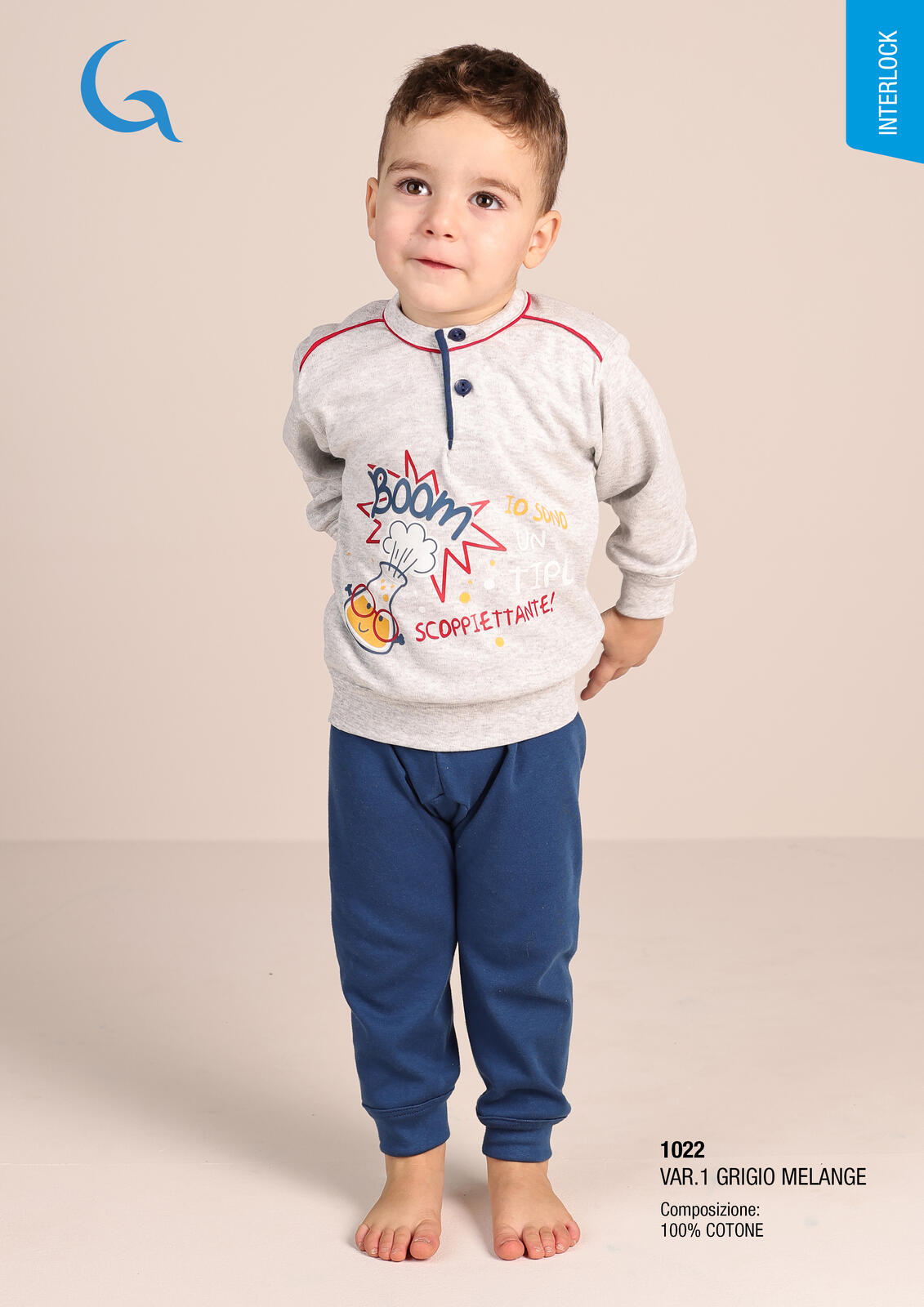 PIGIAMA NEONATO M/L 1022 Tellini S.R.L. Großhandelskleidung
